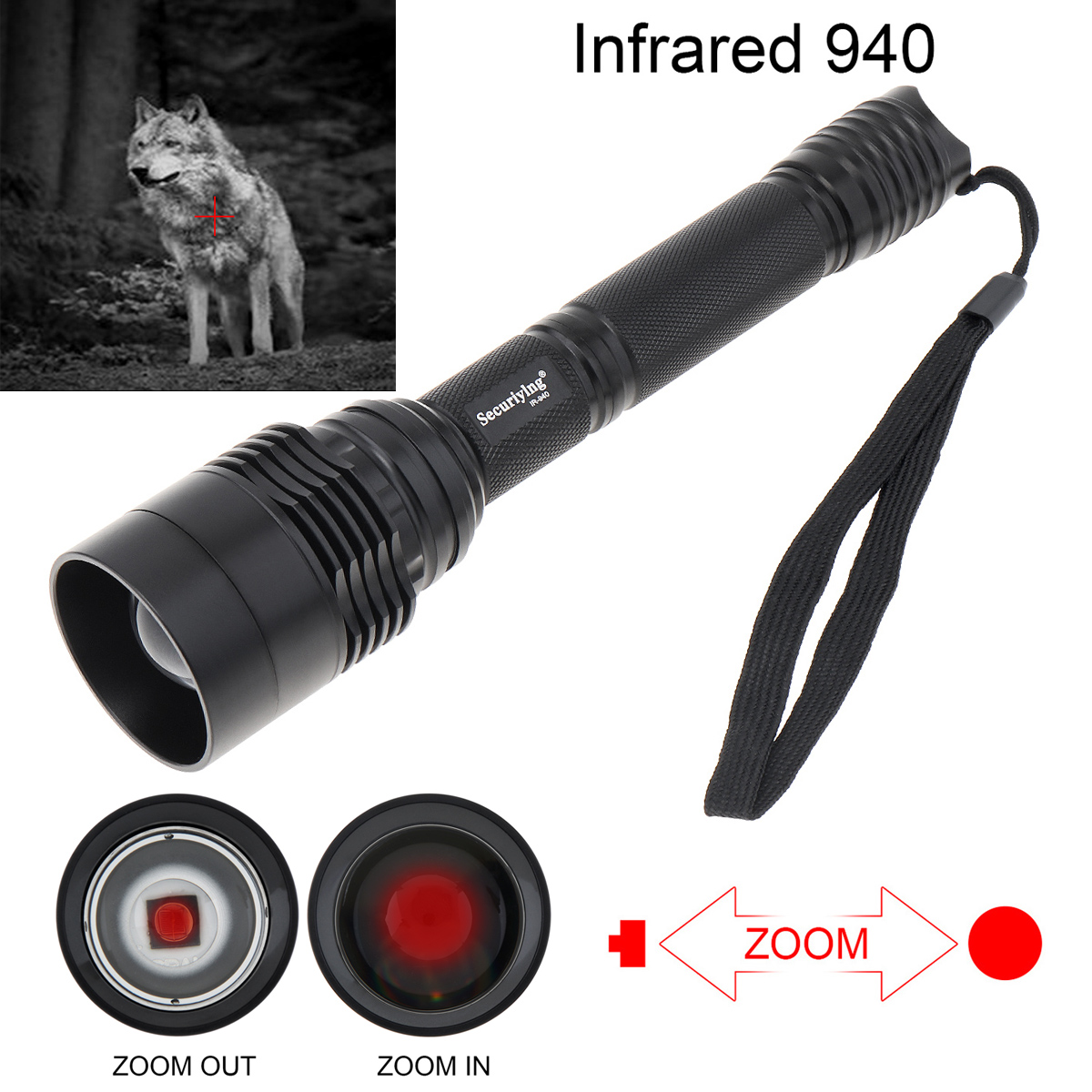 10W IR 940nm T50 Infrared Flas - Hunting Thermal Imaging Scope 评论和价格
